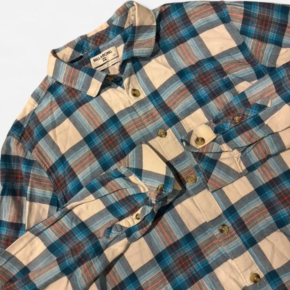 Billabong Plaid Button Up Shirt Flannel Skate Surf wear‎